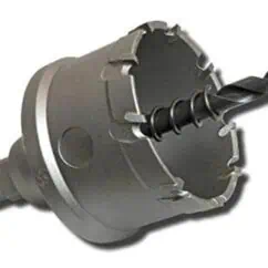 Precision milling machine cutter with high-speed steel drill bit and sturdy construction for metalworking.