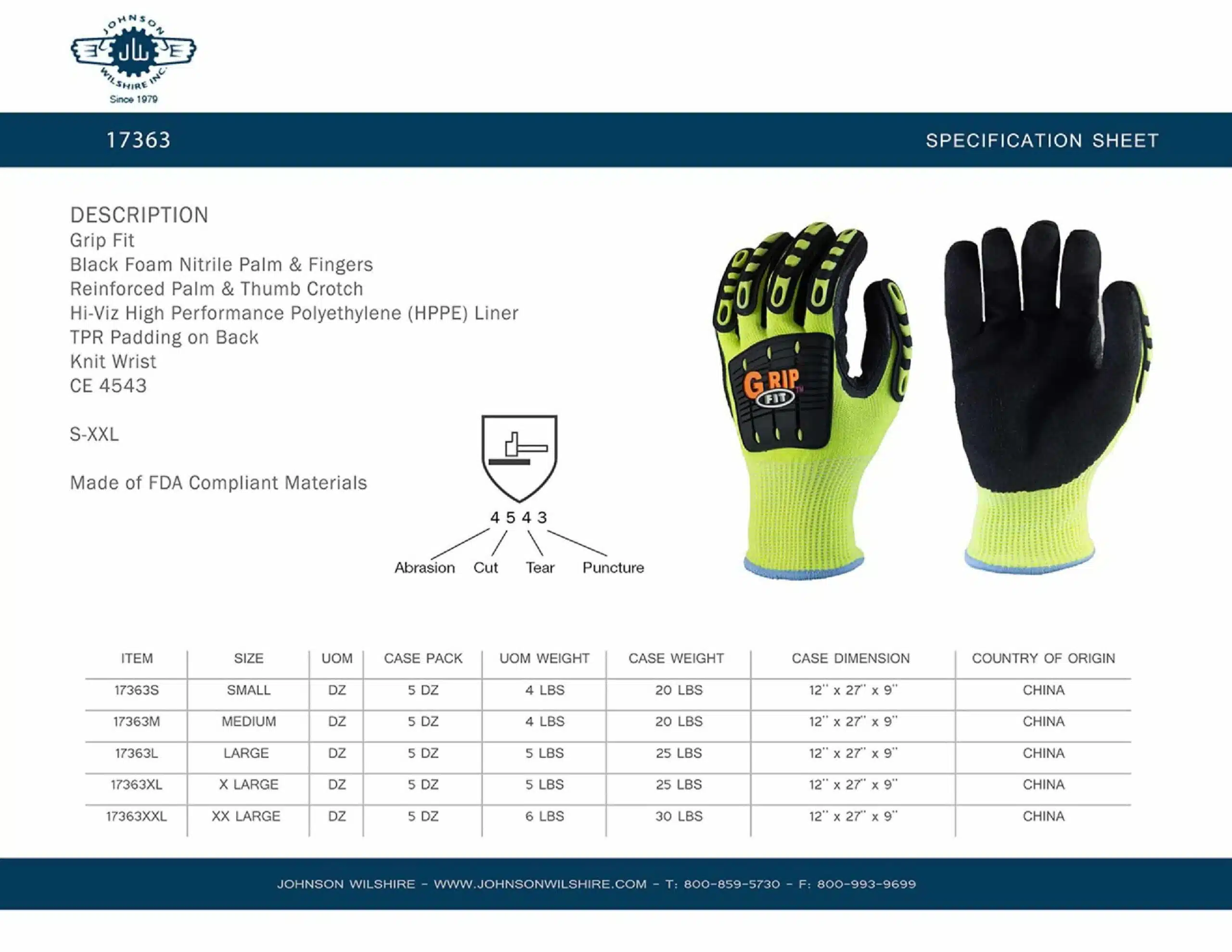 NIS Tools safety gloves with high-performance design, black foam nitrile palm, reinforced thumb crotch, and Hi-Viz yellow accents for industrial work.