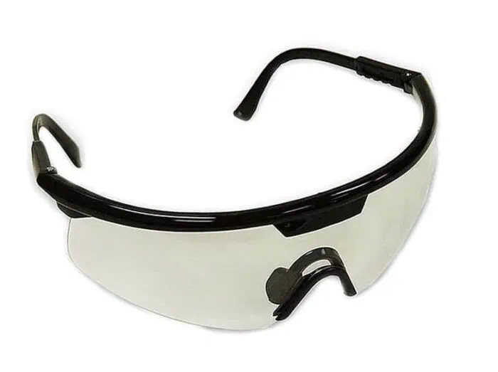 Goggles safety eyewear for protection in industrial and laboratory settings.