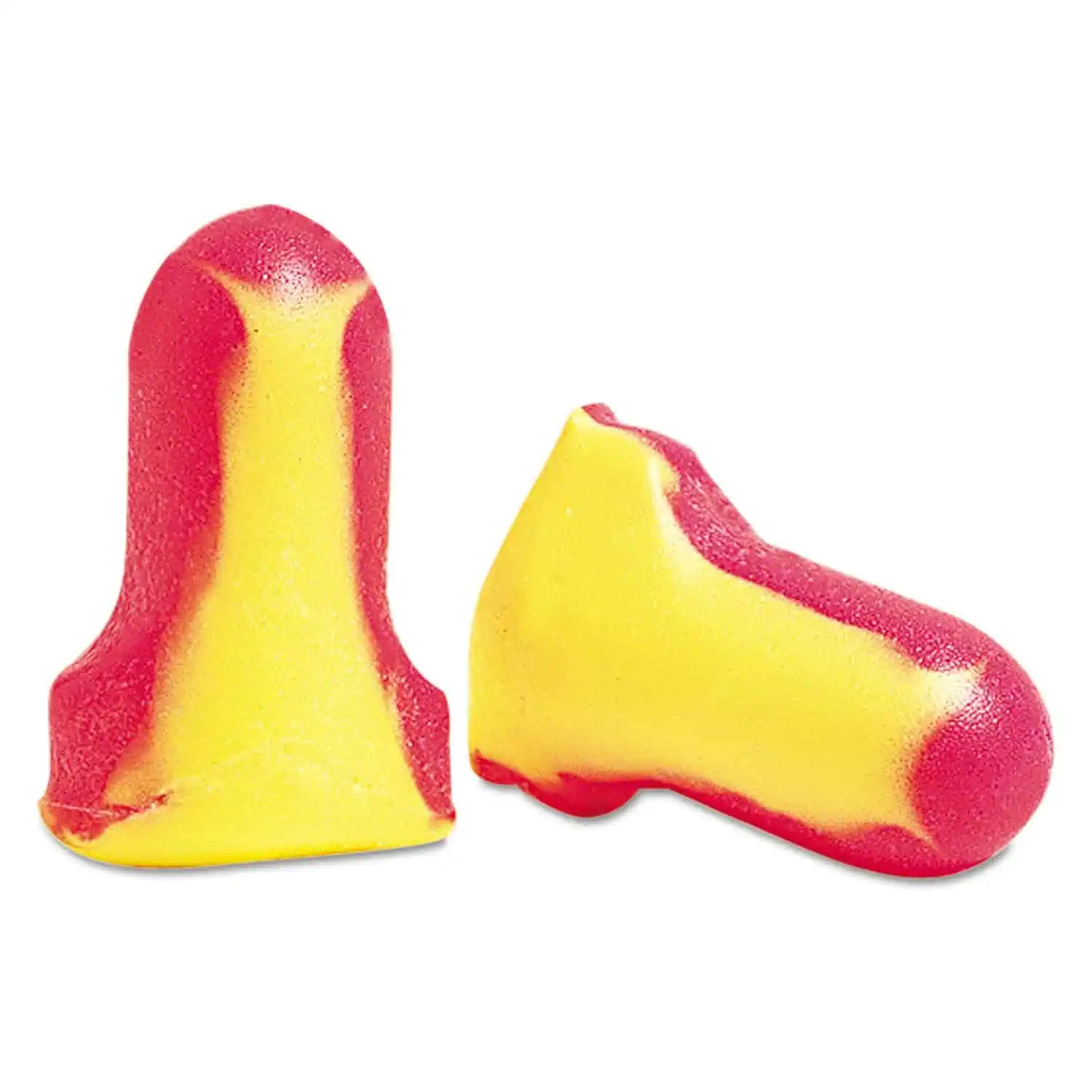 Red and yellow gummy candy shaped like a broken tooth or candy tooth; colorful chewy sweets for snacks and candy lovers, emphasizing vibrant colors and playful design for snack product imagery.