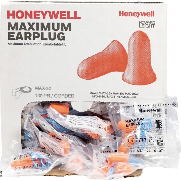 MAX 1 EARPLUGS UNCORDED IN BOX
