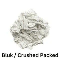 Clothes laundry lint filter lint trap white crumpled fabric pile for industrial or household use.