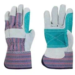 Heavy-duty work gloves with reinforced palms and fingertips for industrial and construction safety. Durable fabric and ergonomic design provide enhanced grip and protection during tough tasks.