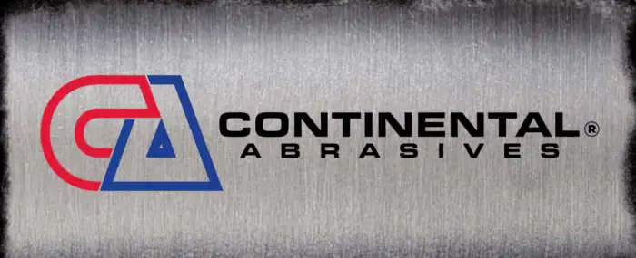 CGA Continental Abrasives logo with bold text and geometric design on a textured gray background.